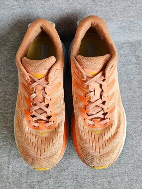 Hoka One One Women's Gaviota 4 Shell Coral Peach Parfait Running Shoes Size 9.5B